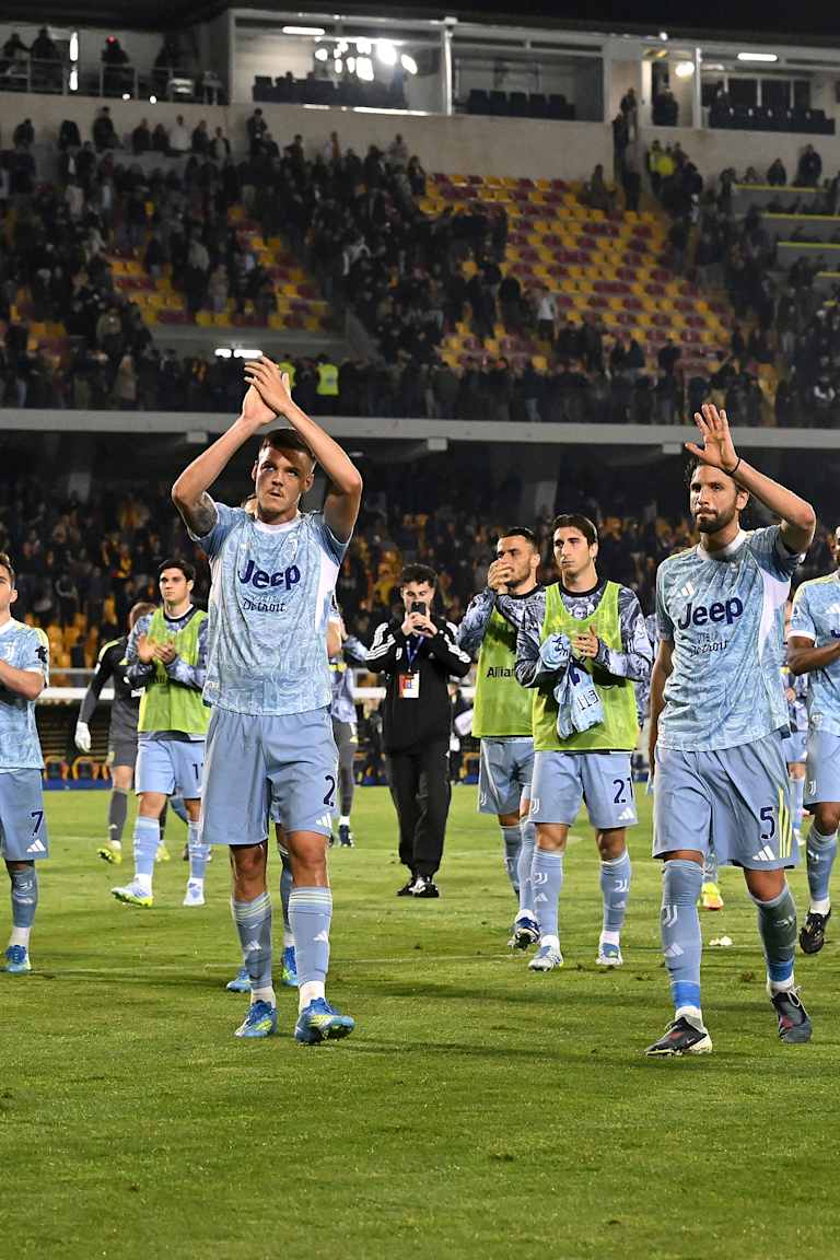 What happened in Juventus' last victory against Lecce?