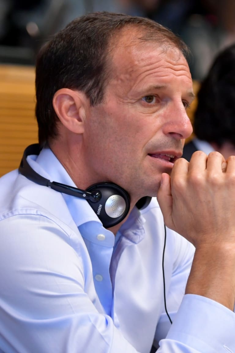 Mister Allegri oggi al Forum UEFA Allenatori Club d’Elite