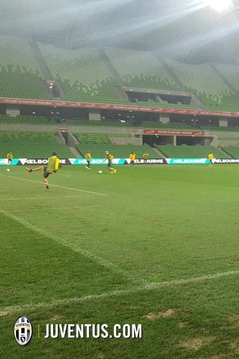 Latihan terakhir jelang laga melawan Melbourne Victory