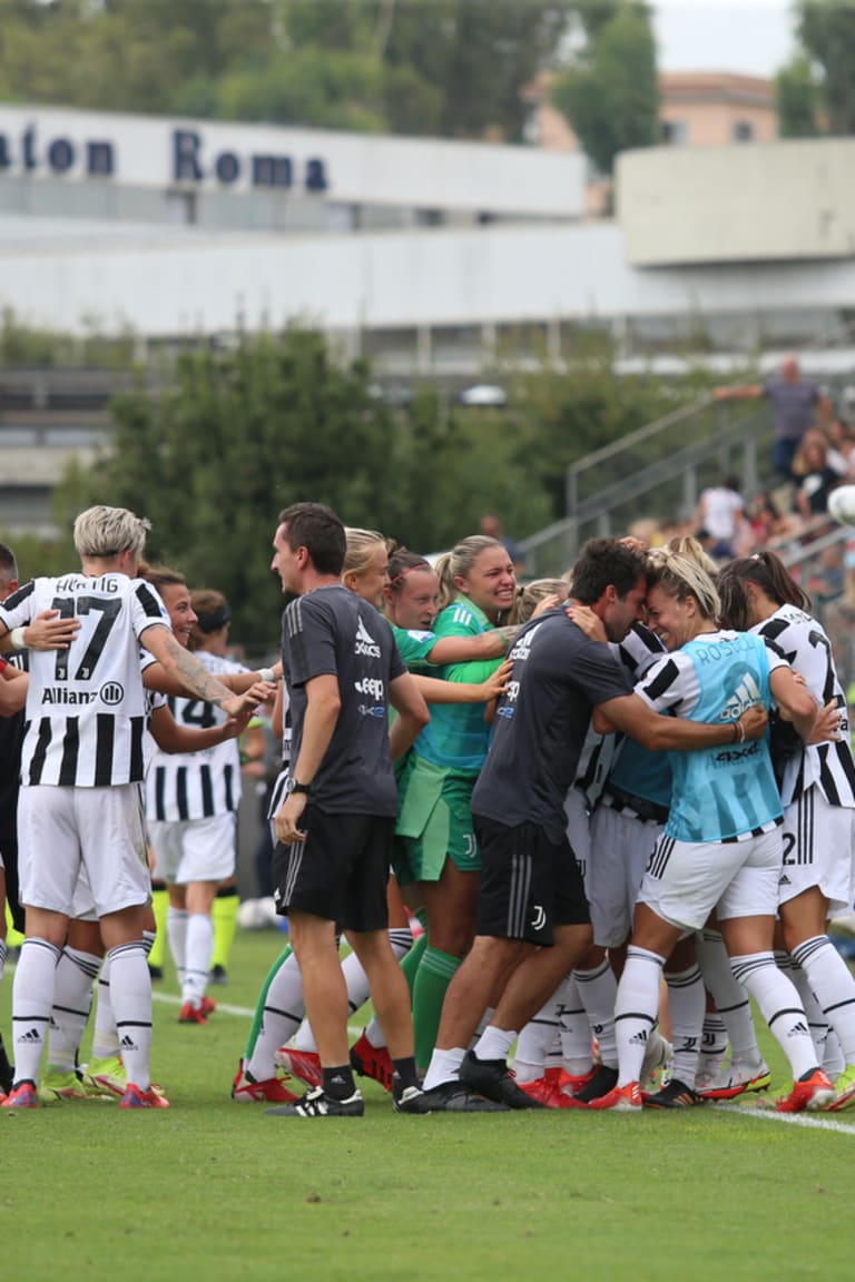 Fighting victory for Juventus in Rome