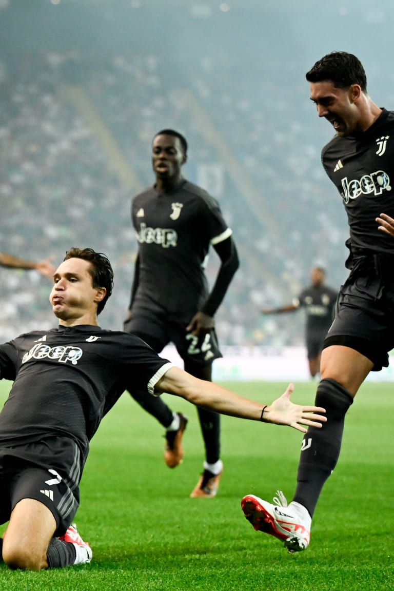 Juve rengkuh tiga poin di kandang Udinese, sekaligus membuka musim dengan senyum lebar