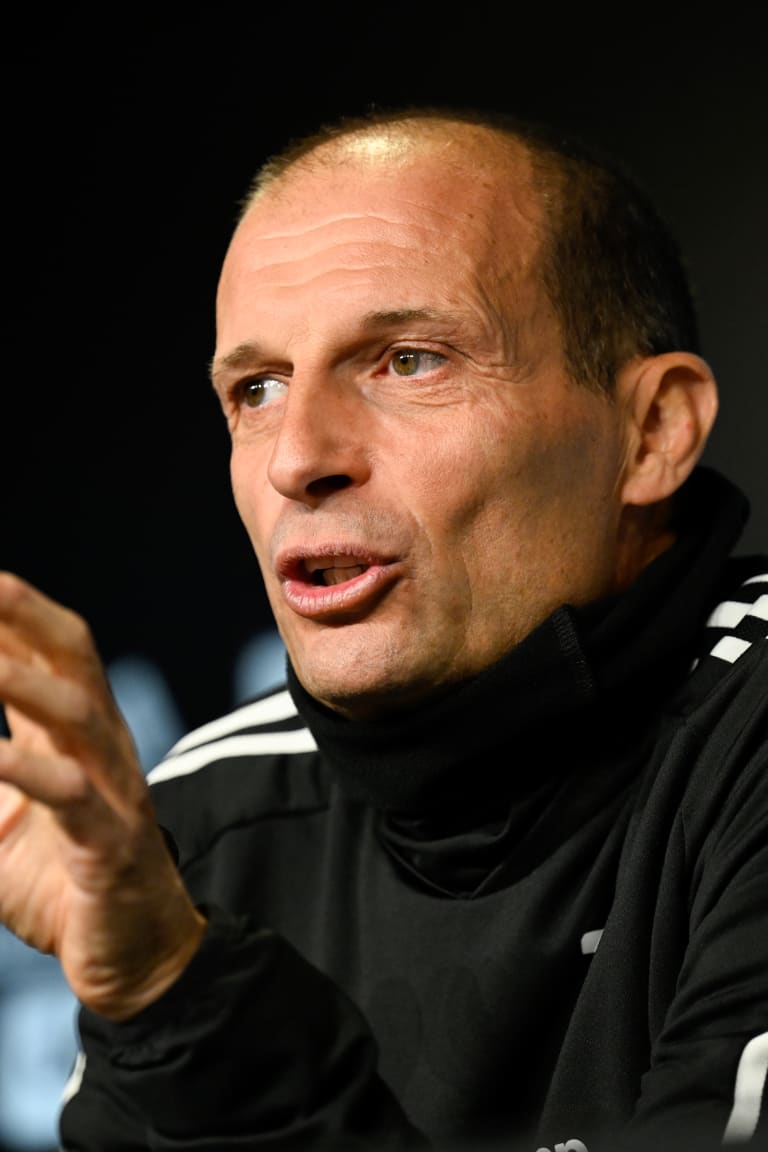 ALLEGRI: "We aim to end on a positive note"