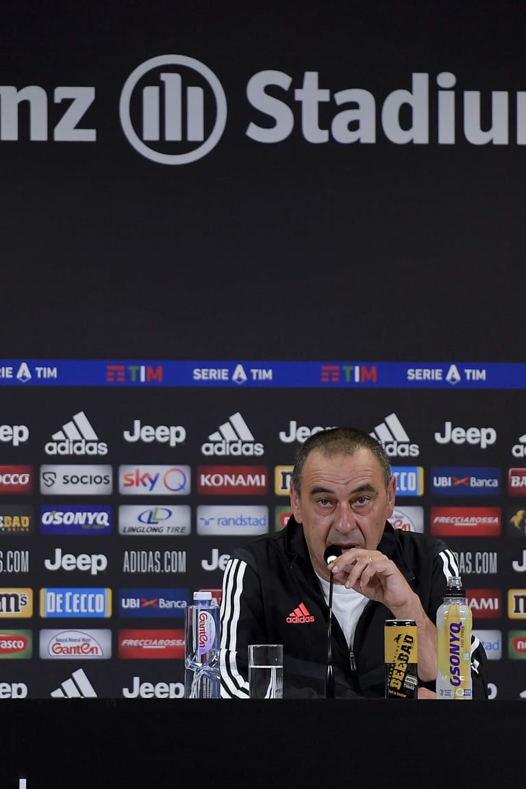 Le parole di Sarri alla vigilia di Juventus - Torino