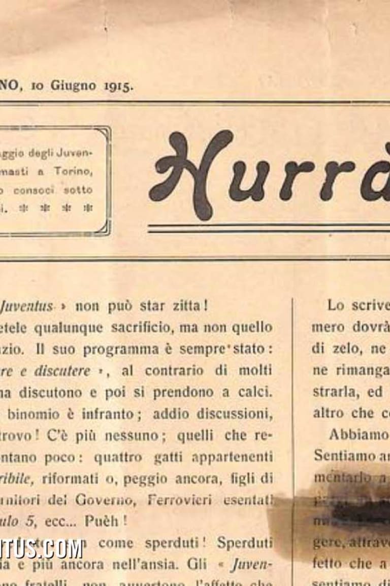 Hurrà Juventus born 101 years ago