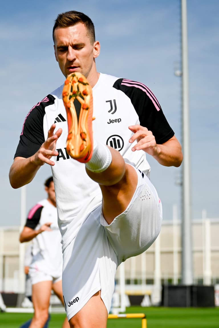 Training session at the JTC ahead of Atalanta-Juventus