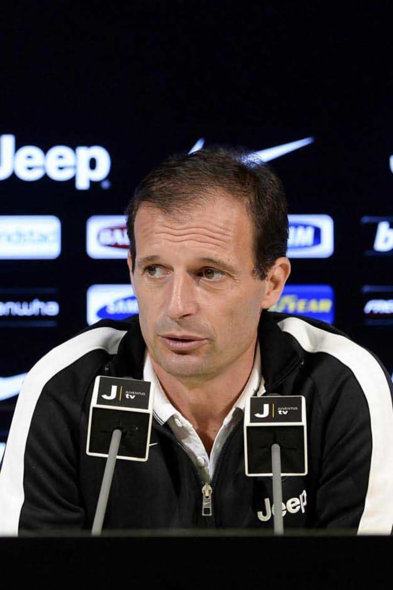 Allegri calls for focused approach in Bergamo