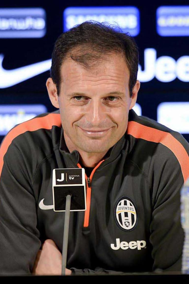 Allegri: «Domani una serata da ricordare»
