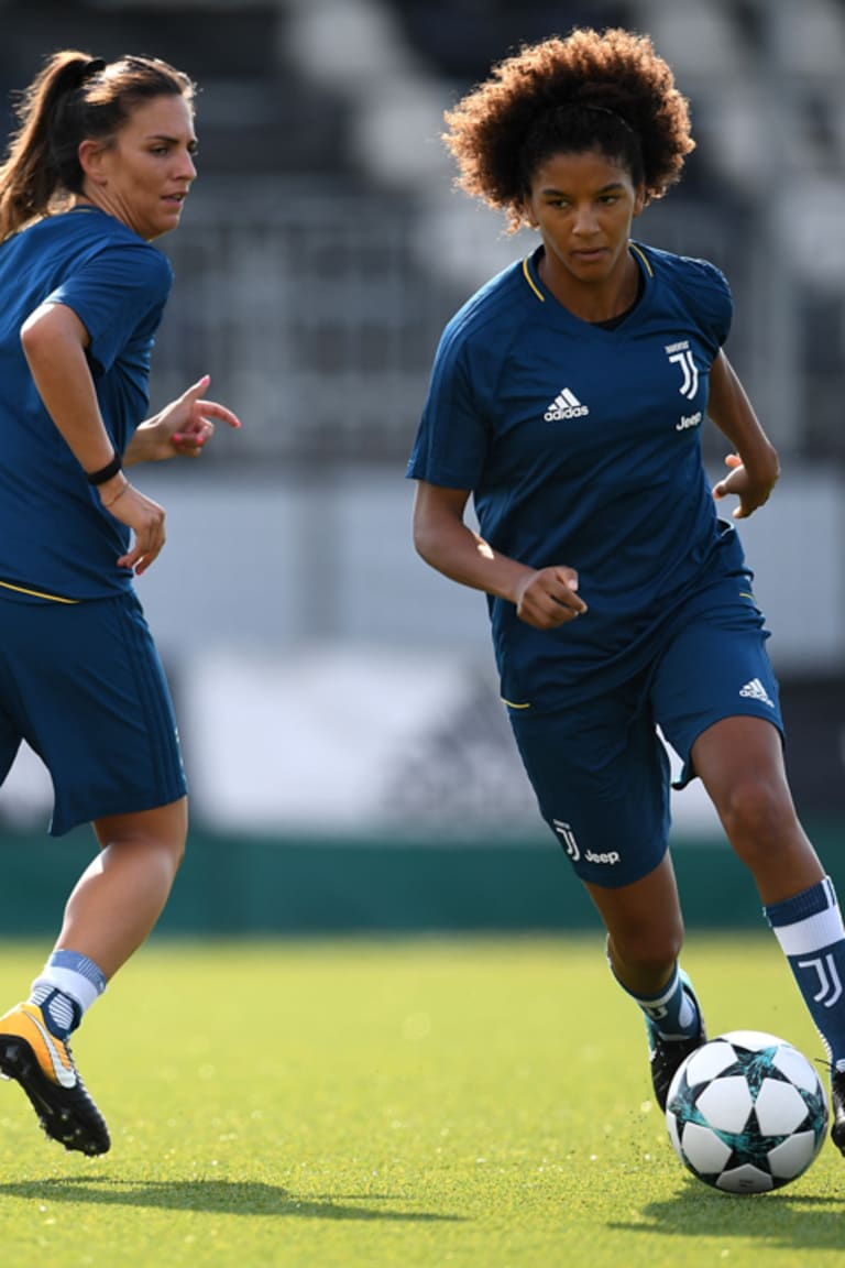 Primo allenamento per la Juventus Women