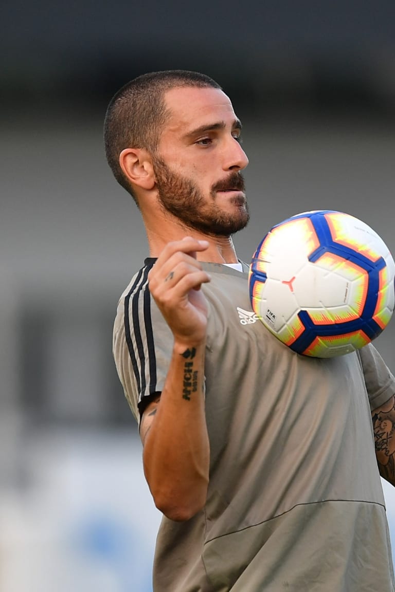 Prima giornata di allenamento per Leonardo Bonucci