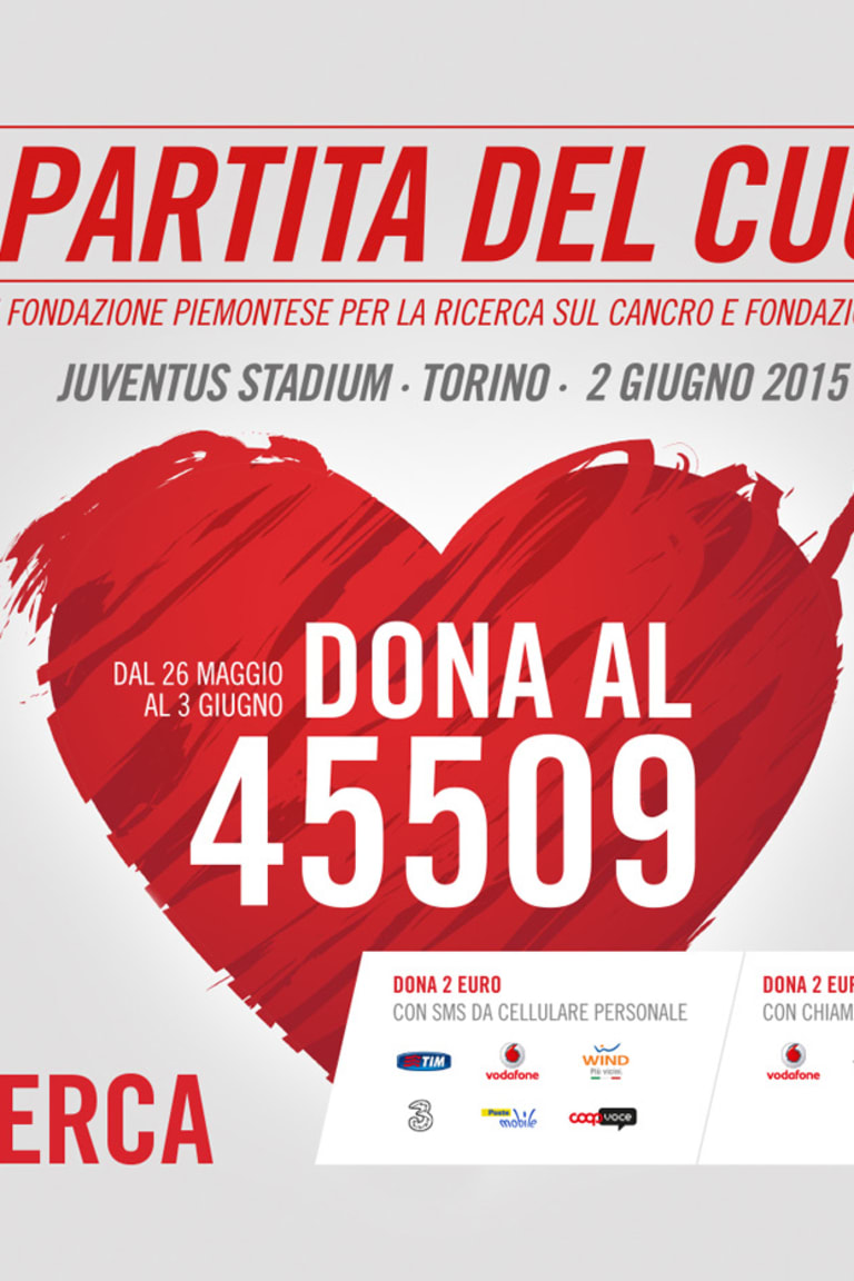 Partita del Cuore, da oggi via alle donazioni al 45509