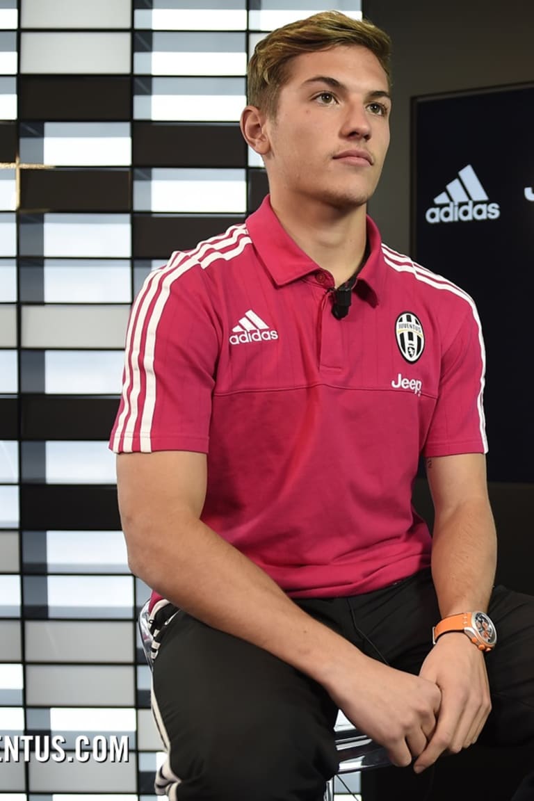 La maglia bianconera e le emozioni del giovane Pozzebon