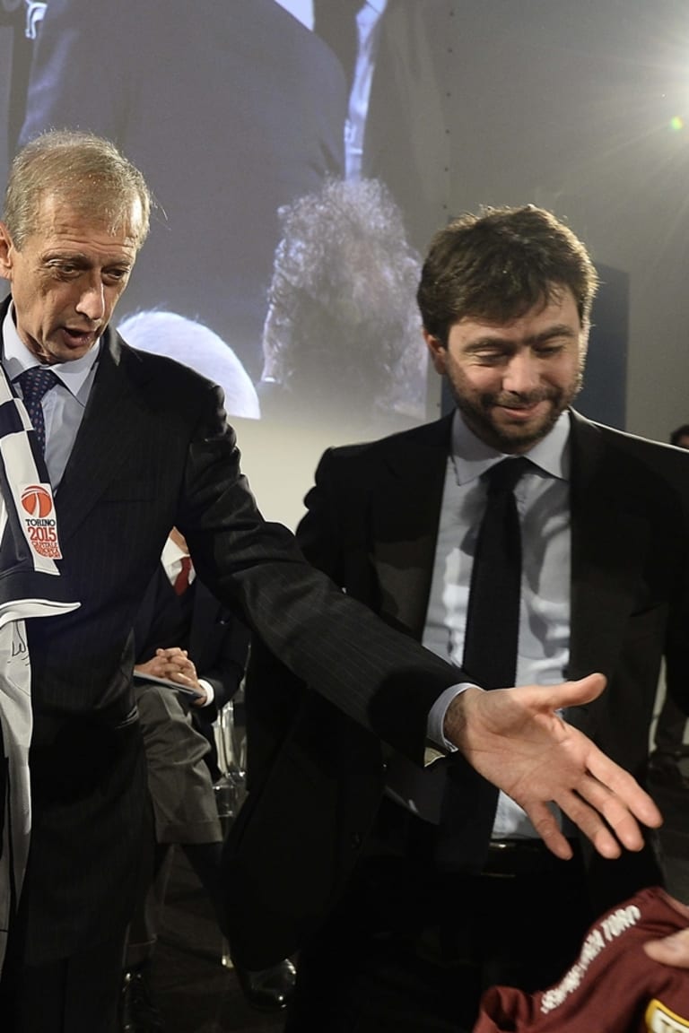 Agnelli attends Turin 2015 presentation