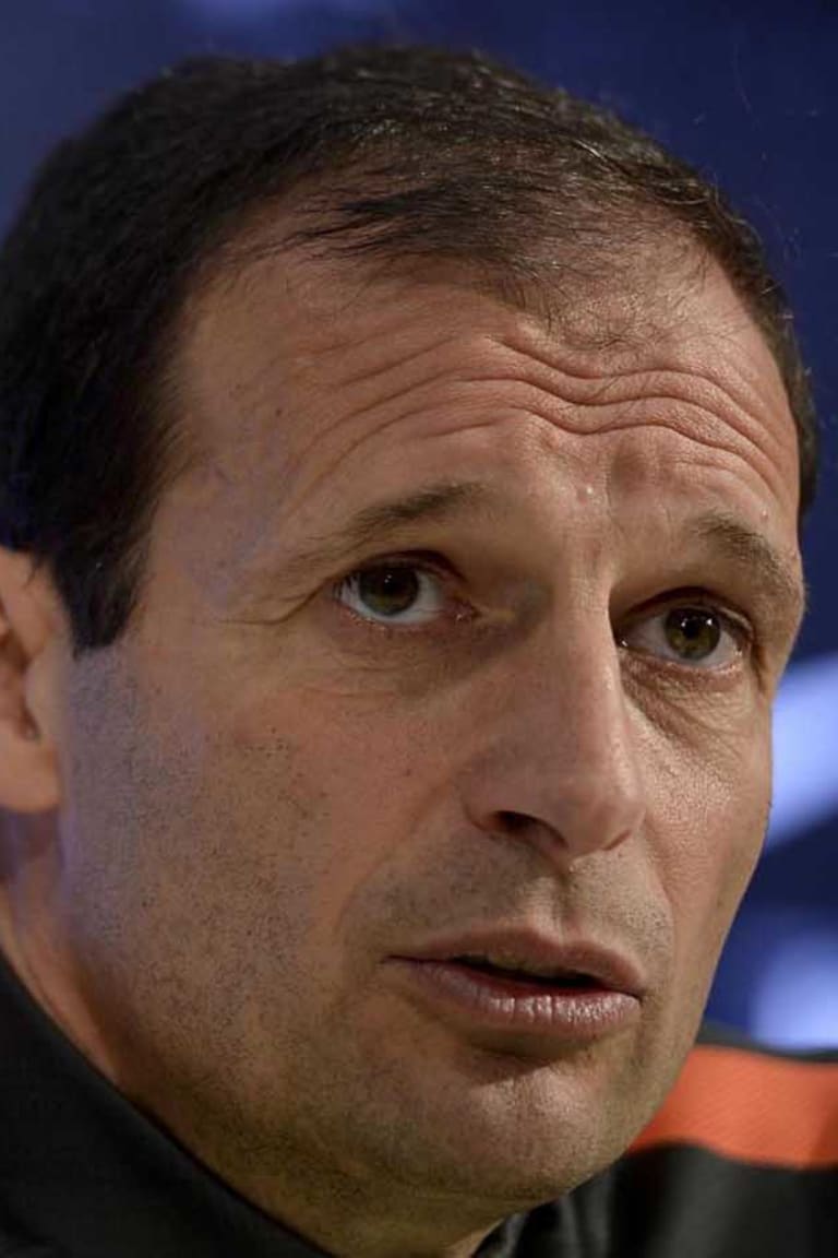Allegri: «Con la Lazio è sfida scudetto»