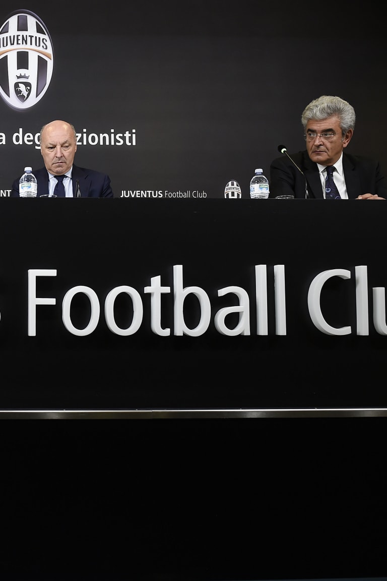 Agnelli, Nedved e Marotta in conferenza stampa