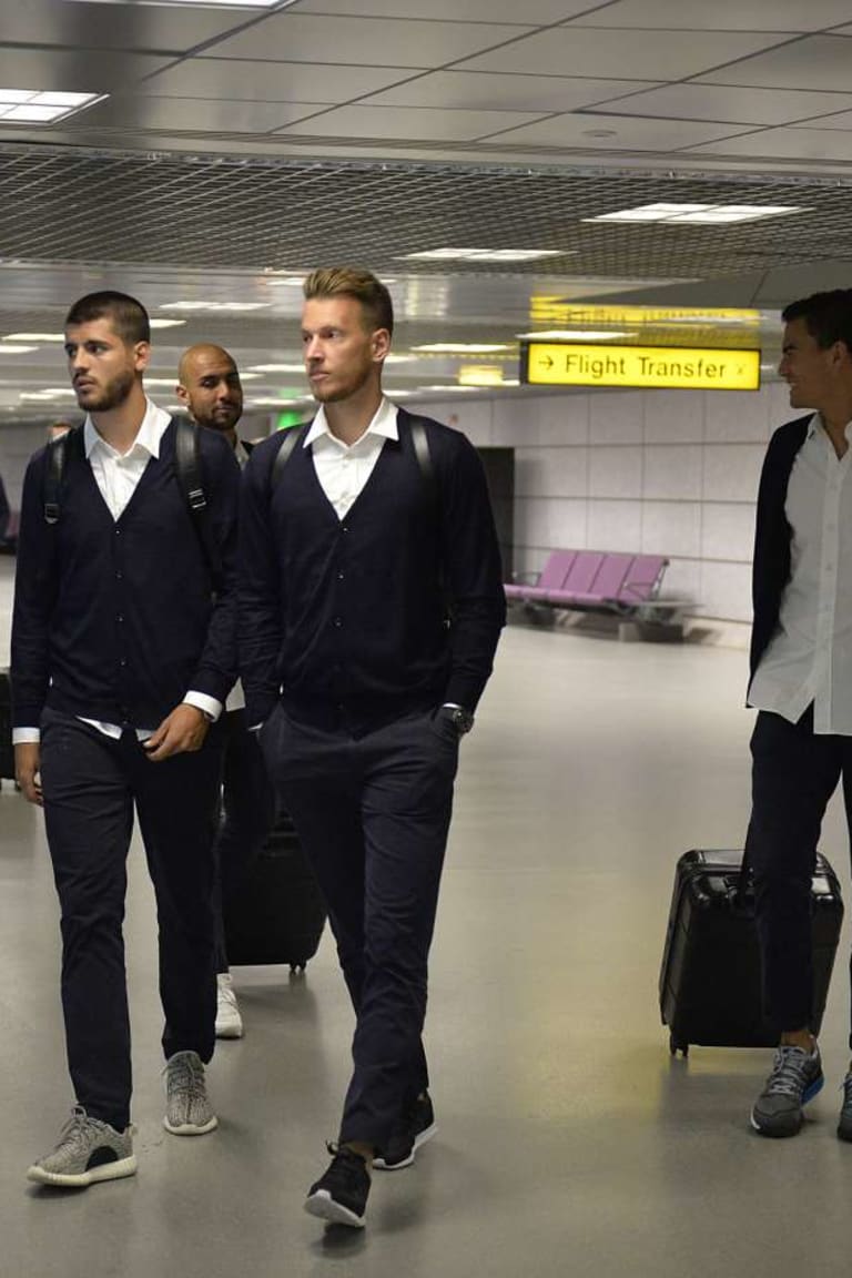 Bianconeri tiba di Manchester