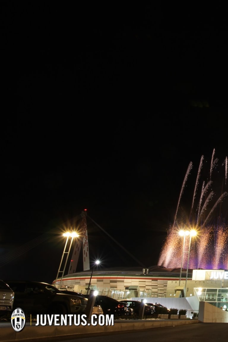 Malam penuh perayaan di Juventus Stadium