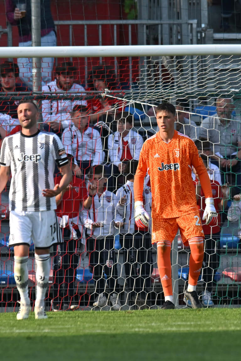 Giovanni Daffara in campo con la maglia della Next Gen contro la Virtus Verona