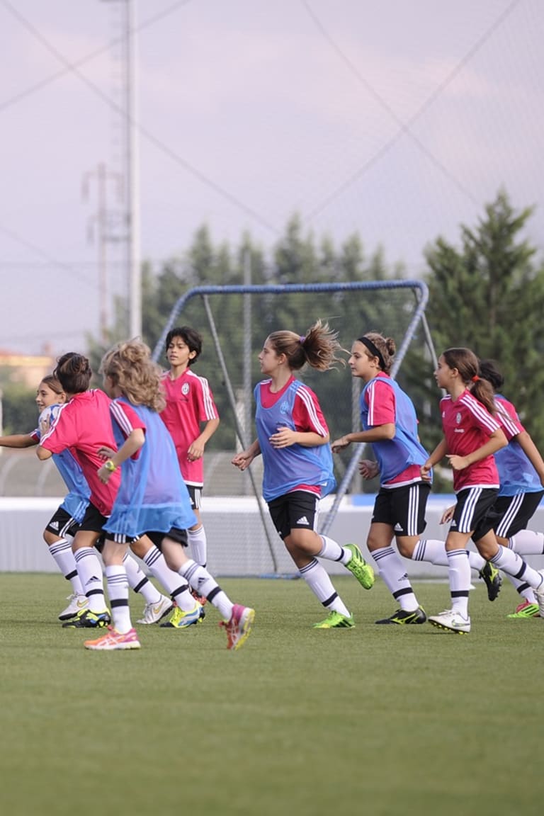 La Juventus femminile muove i primi passi