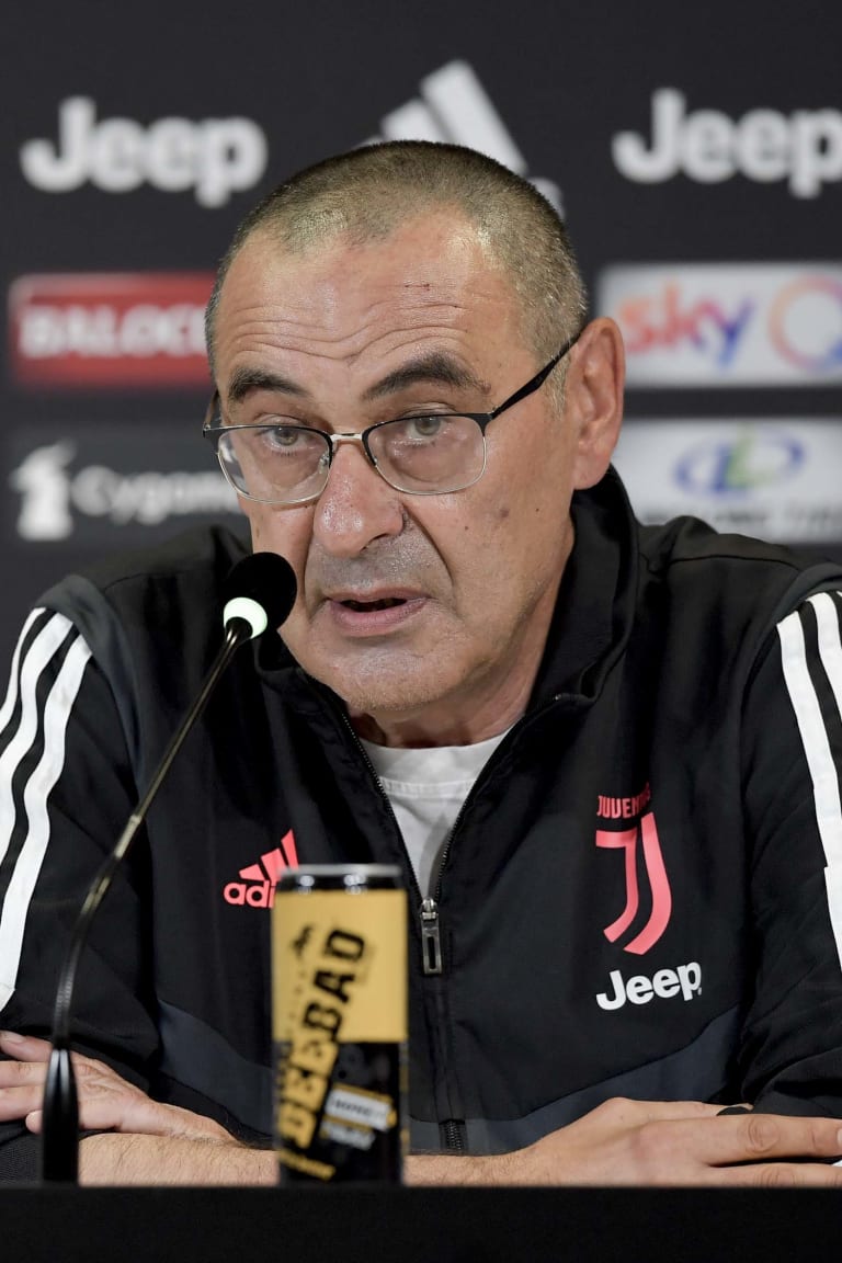 Mister Sarri presenta la sfida di Udine