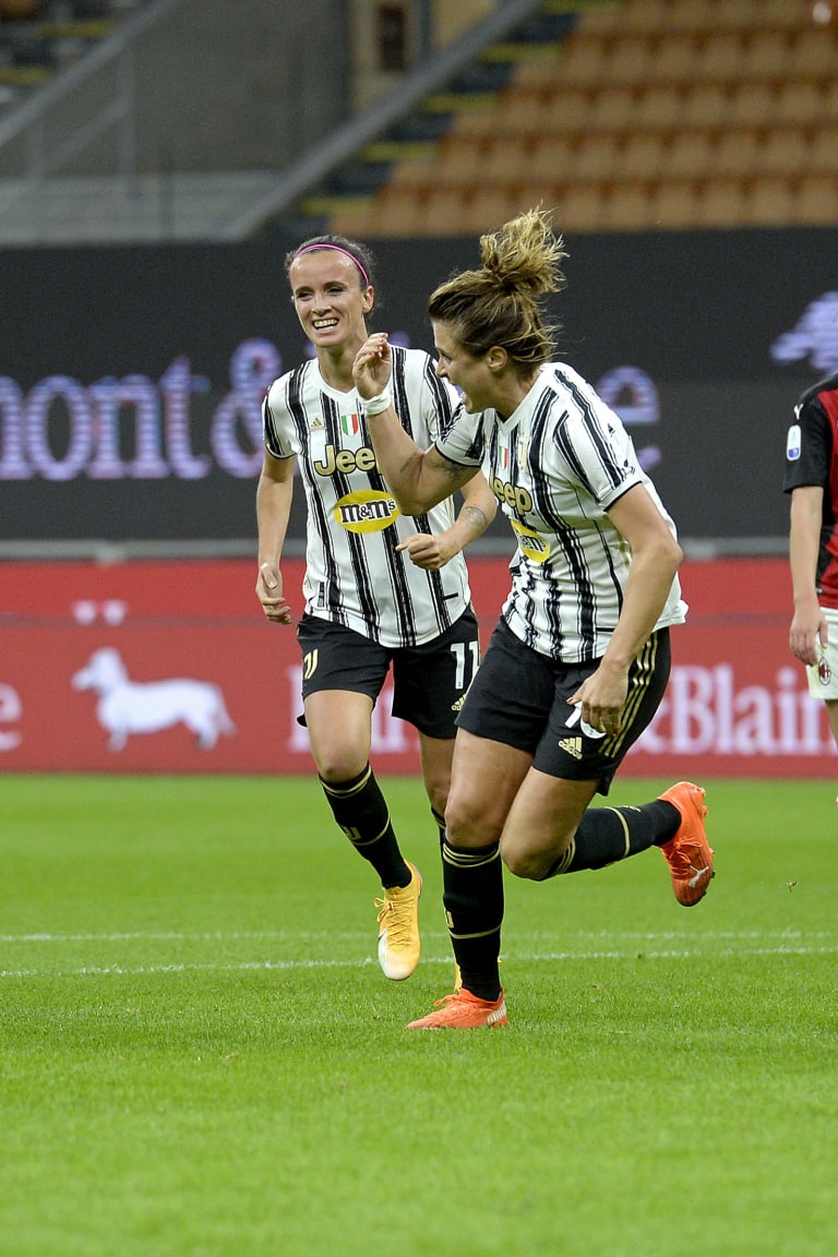 Girelli esultanza Milan Juventus Women