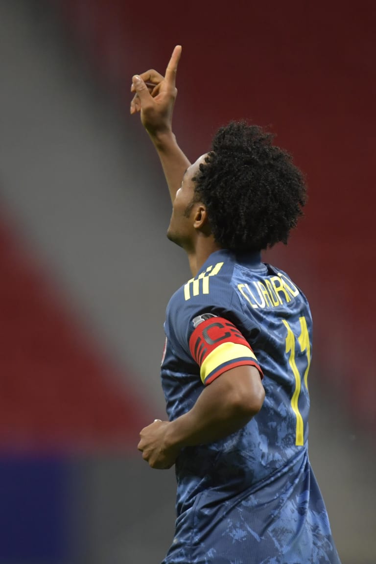 Cuadrado in gol e terzo in Copa America!