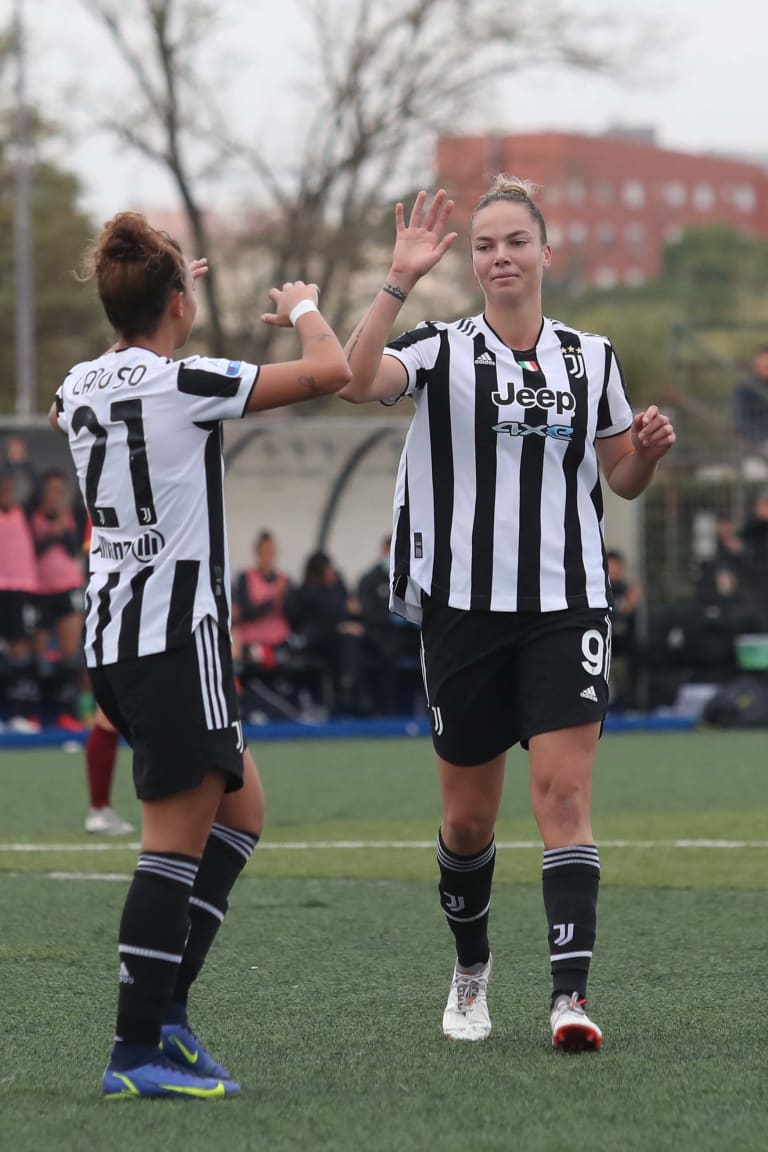 Juventus Women earn 8-1 victory in Rome