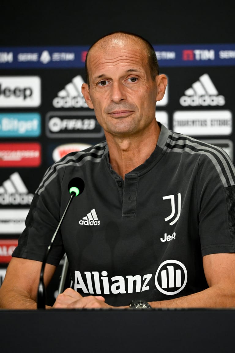 Allegri: "A difficult game awaits against Fiorentina"
