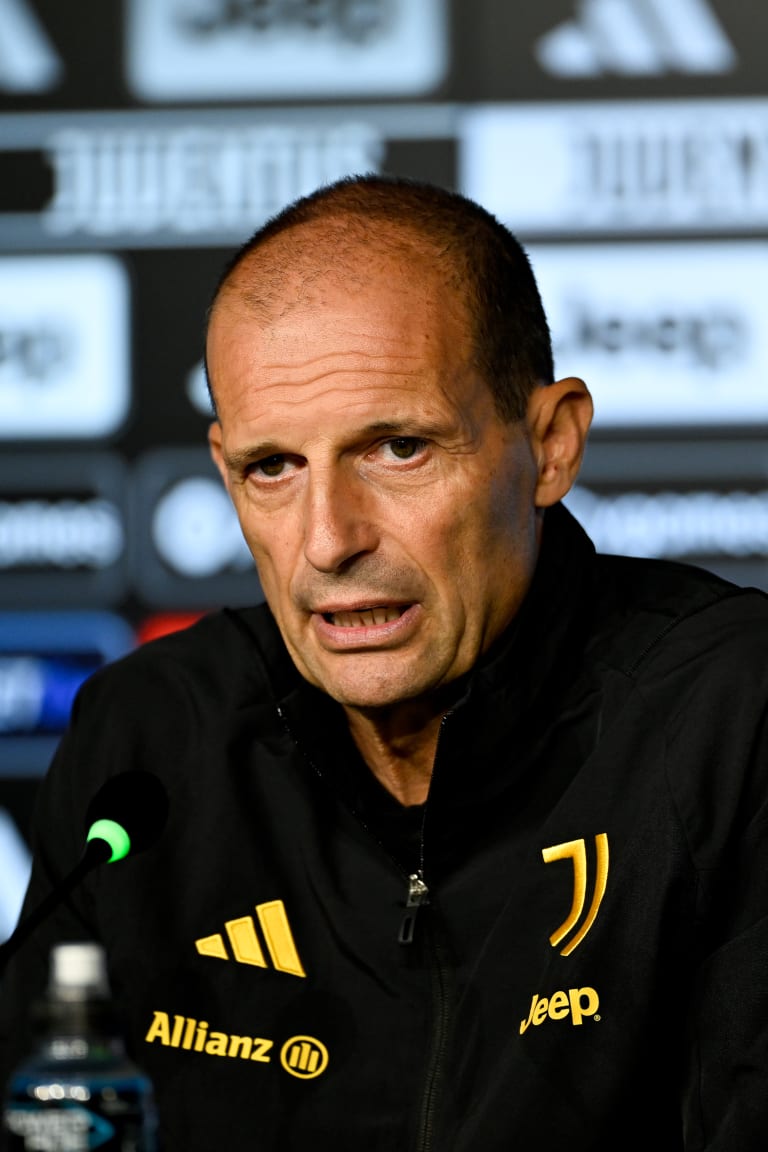 Mister Allegri presenta Juventus - Lecce