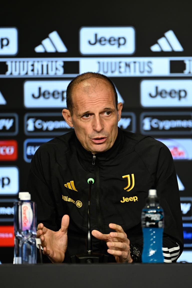 La conferenza stampa di Allegri alla vigilia di Lazio-Juventus di Coppa Italia