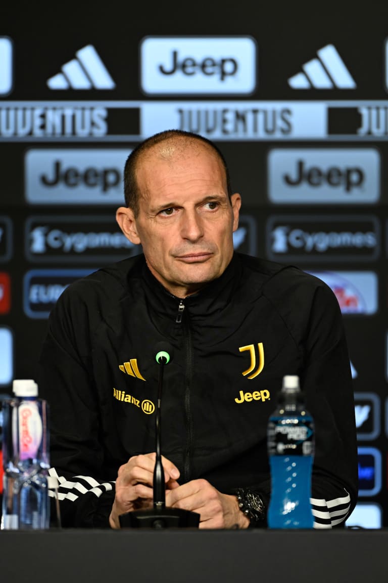 Mister Allegri presenta Roma- Juventus