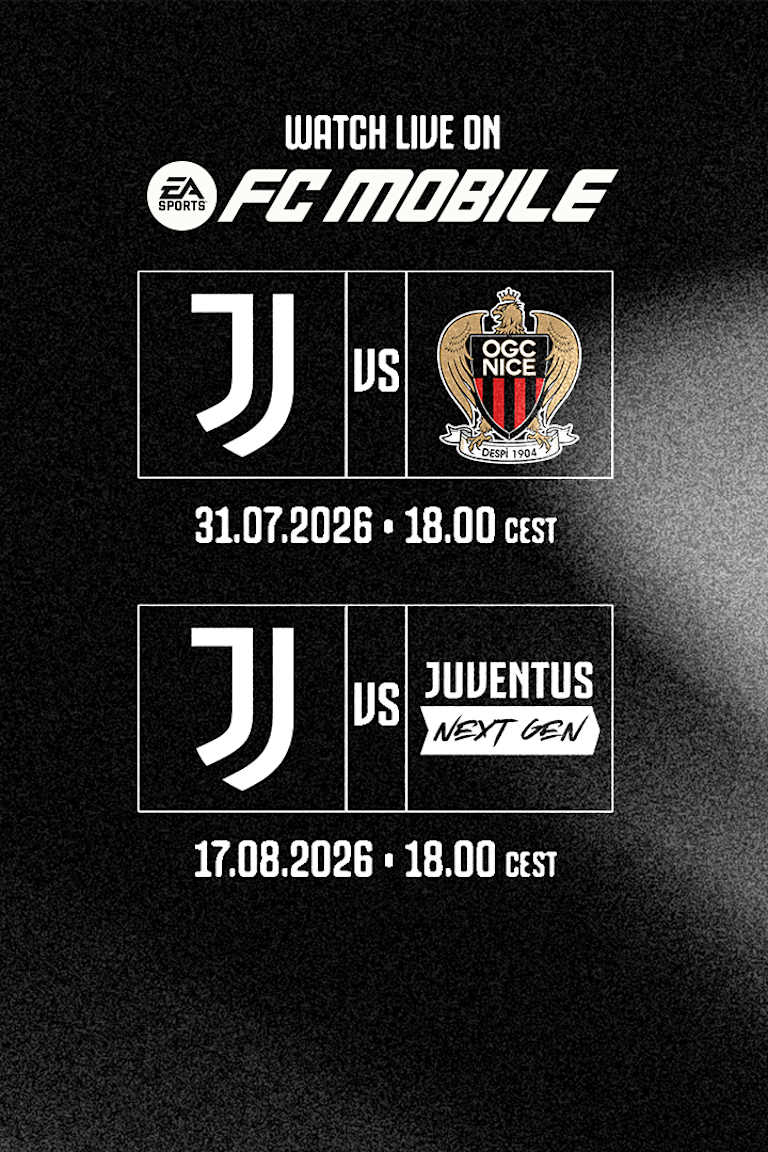 For the first time ever EA SPORTS will broadcast two Juventus friendlies