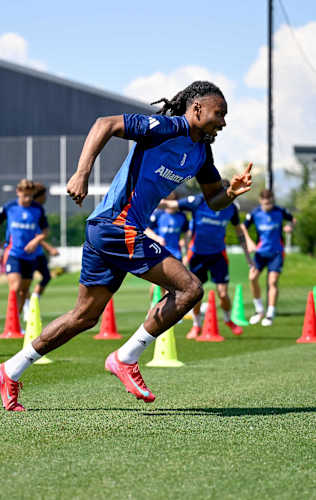 Juventus training ahead of Bologna clash