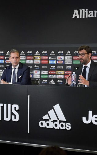 La conferenza di Agnelli e Paratici