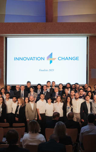 Juventus on the field at Innovation 4 Change